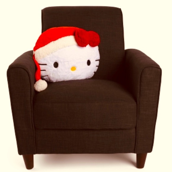 HELLO KITTY Sanrio Santa Christmas Holiday Plush Pillow Cushion 18” HTF New - Picture 3 of 6